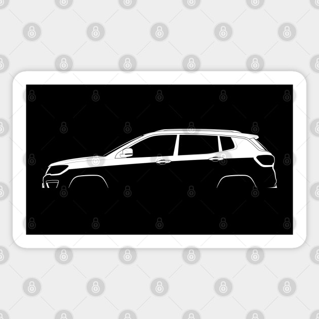 Jeep Compass (MP) Silhouette Sticker by Car-Silhouettes